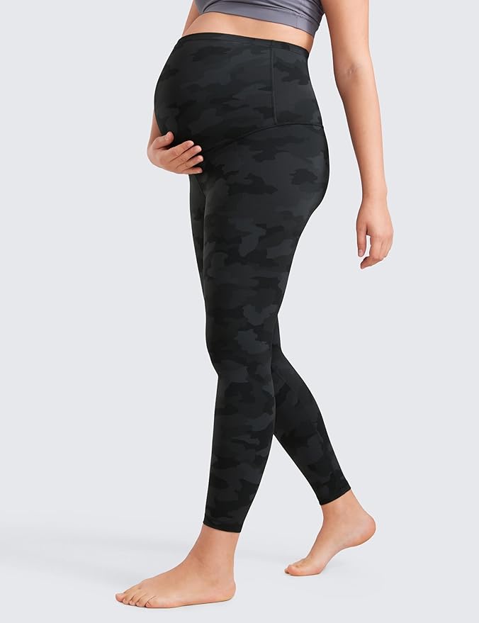 CRZ YOGA Butterluxe Maternity Leggings 25" - Over The Belly Buttery Soft Workout Activewear Yoga Womens Pregnancy Pants
