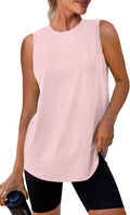 Womens Workout Tank Tops Lightweight Sleeveless Shirts for Women Loose Fit Tops for Athletic Running Tennis Yoga