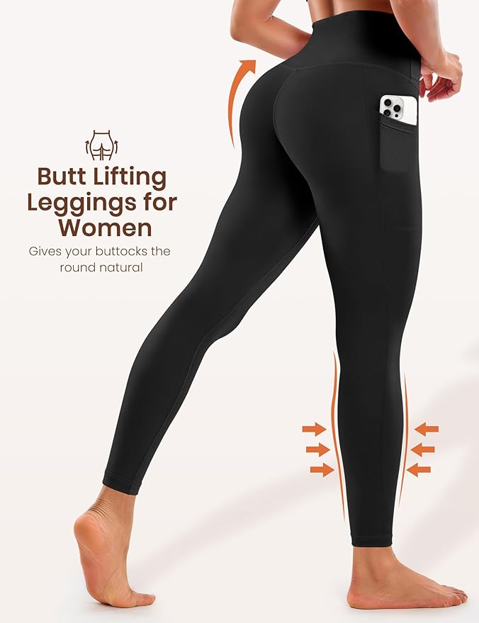 Laite Hebe Leggings for Women - High Waisted Full Length Buttery Soft Yoga Pants for Workout Athletic Daily