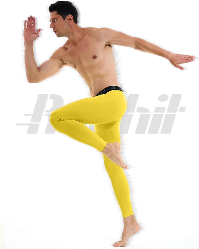Runhit Men’s Compression Pants Running Tights Workout Leggings Athletic Base Layer Pants for Sports Yoga Basketball