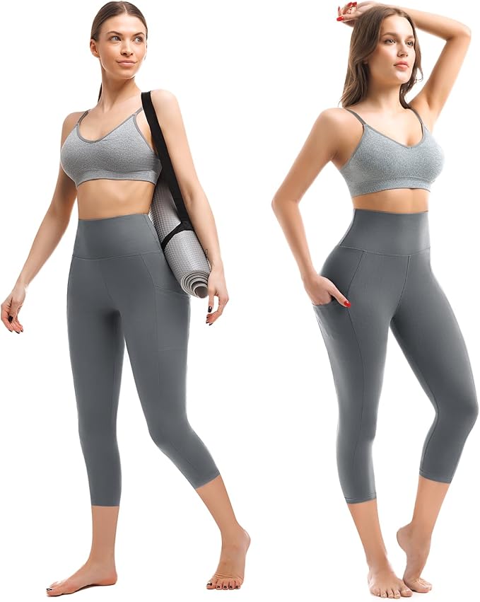 Walifrey Leggings with Pockets for Women, High Waisted Buttery Soft Womens Leggings for Gym Yoga Workout