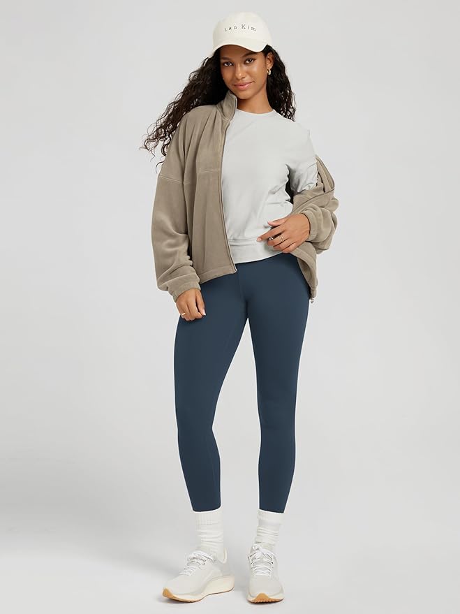 ODODOS Women's Long Sleeve Crewneck Tee - Ultra-Soft odSTRATUM Tech Performance T-Shirts UPF 50+ Daily Pullover Tops