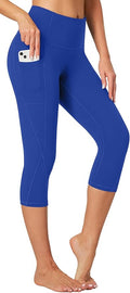 Heathyoga Capri Leggings for Women High Waisted Capri Leggings with Pockets for Women Tummy Control Yoga Pants Women