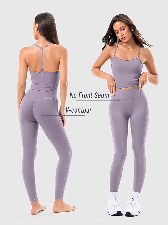 Matching Workout Sets for Women,Breathable Sport Bras & Seamless Leggings,2 Piece ActiveWear Outfits for Pilates/Gym/Athletic