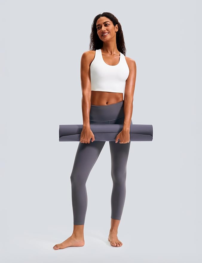 Sports Bras for Women Criss-Cross Back Padded Workout Tank Tops Medium Support Crop Tops for Women