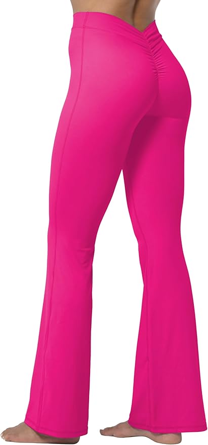 Sunzel Flare Leggings, Crossover Yoga Pants with Tummy Control, High-Waisted and Wide Leg