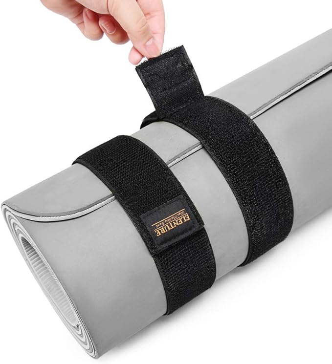 Adjustable Heavy-Duty Yoga Mat Strap - Elastic Bungee Wrap Organizer for Workout, Exercise, and Pilates Mat Storage