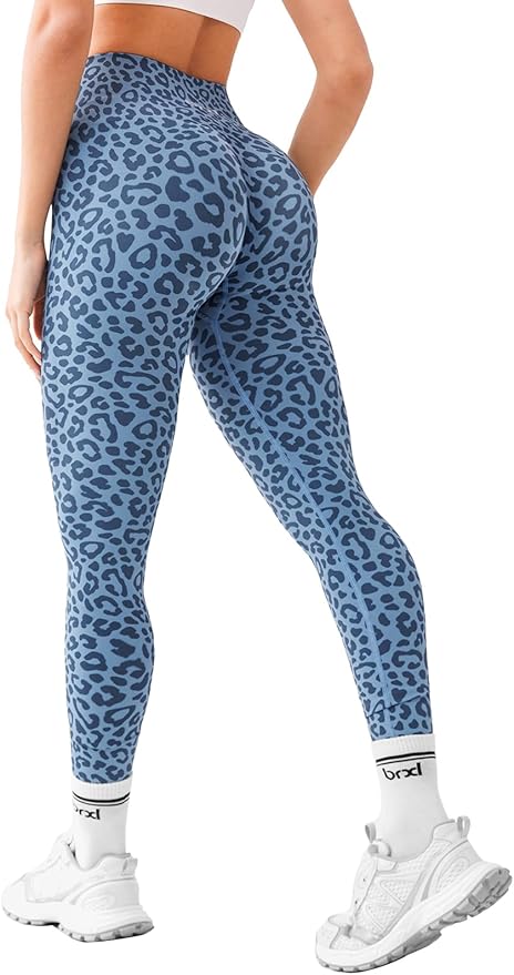 BRXL Butt Lifting Lycra No Front Seam Workout Leggings for Women Tummy Control High Waist Seamless Gym Running Leggings