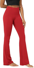 ODODOS Women's Powerful Tummy Control Flared Yoga Pants 2.0 High Waist Workout Bootcut Leggings with Inner Pocket- 29" / 31"
