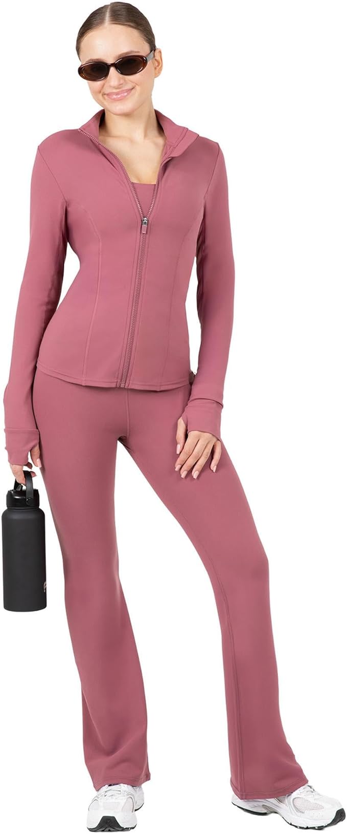 YITTY Active Women's Ultraluxe Full Zip Jacket, Athleisure, 4-Way-Stretch, Thumbholes