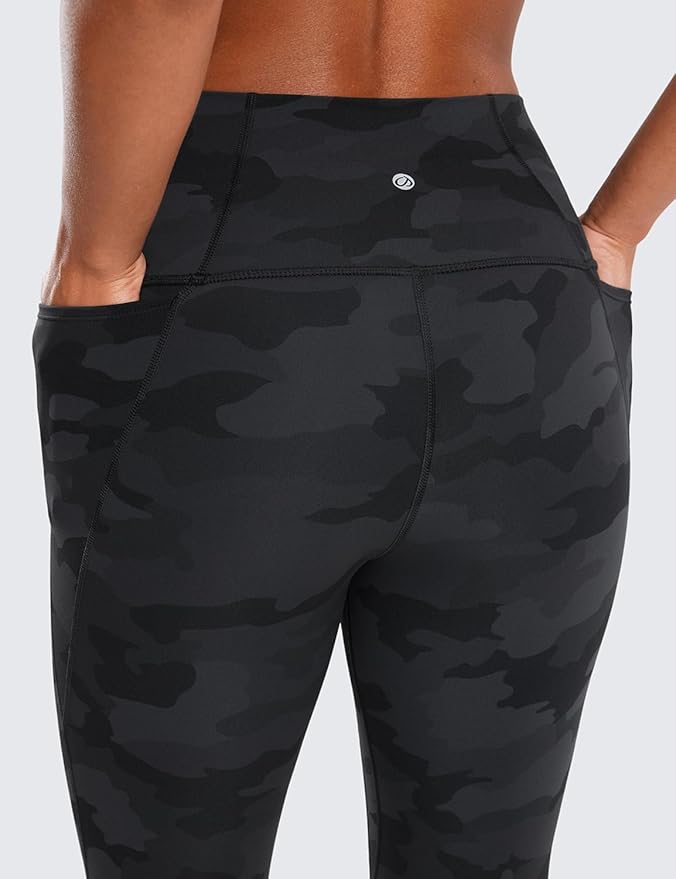 CRZ YOGA Butterluxe Workout Capri Leggings Pockets 21" - High Waisted Gym Athletic Womens Crop Yoga