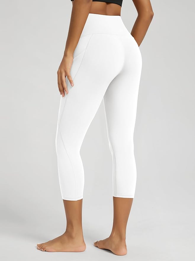 ODODOS Women's High Waisted Yoga Leggings with Pockets, Tummy Control Non See Through Workout Athletic Running Yoga Pants