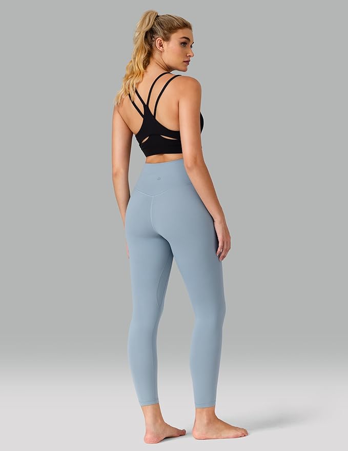 Colorfulkoala Dreamlux No Front Seam Leggings for Women 25"/28" Inseam, High Waisted Buttery Soft Yoga Pants