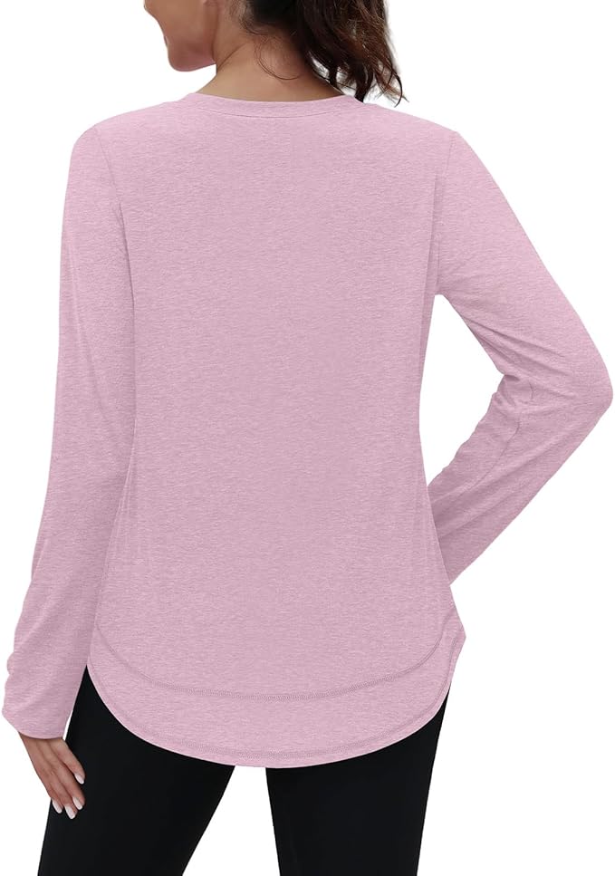 XIEERDUO Women's Workout Tops Long Sleeve Quick Dry Shirts for Hiking Running S-3XL