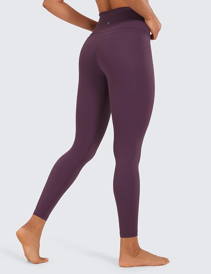 CRZ YOGA Naked Feeling Workout Leggings 25'' - High Waist Yoga Training Tight Womens Pants