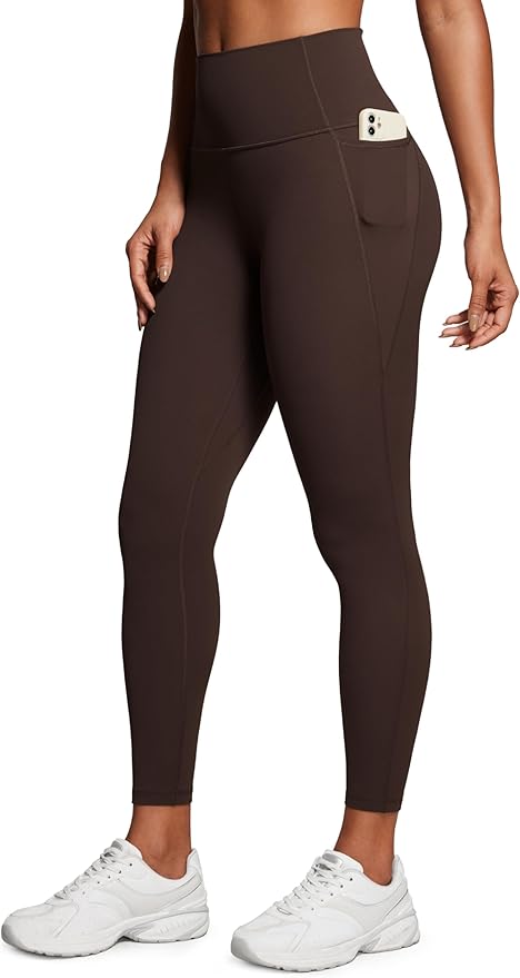 CRZ YOGA Butterluxe Workout Leggings Pockets 25'' - High Waisted Gym Womens Yoga Pants Buttery Soft
