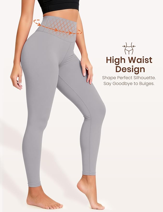 Laite Hebe Leggings for Women - High Waisted Full Length Buttery Soft Yoga Pants for Workout Athletic Daily