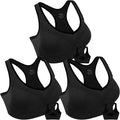 Double Couple Women Racerback Sports Bras for Women High Impact Workout Yoga Gym Fitness Bra