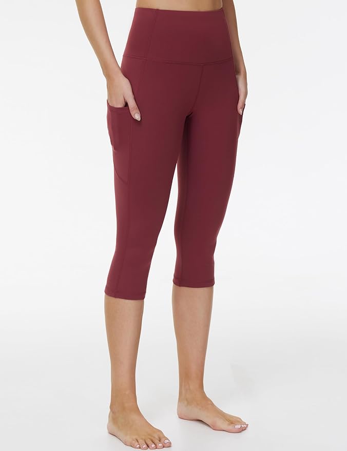 Dragon Fit High Waist Yoga Leggings with 3 Pockets,Tummy Control Workout Running 4 Way Stretch Yoga Pants
