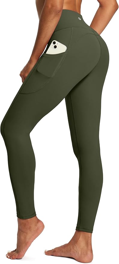 IUGA High Waist Yoga Pants with Pockets, Leggings for Women Tummy Control, Workout Leggings for Women 4 Way Stretch