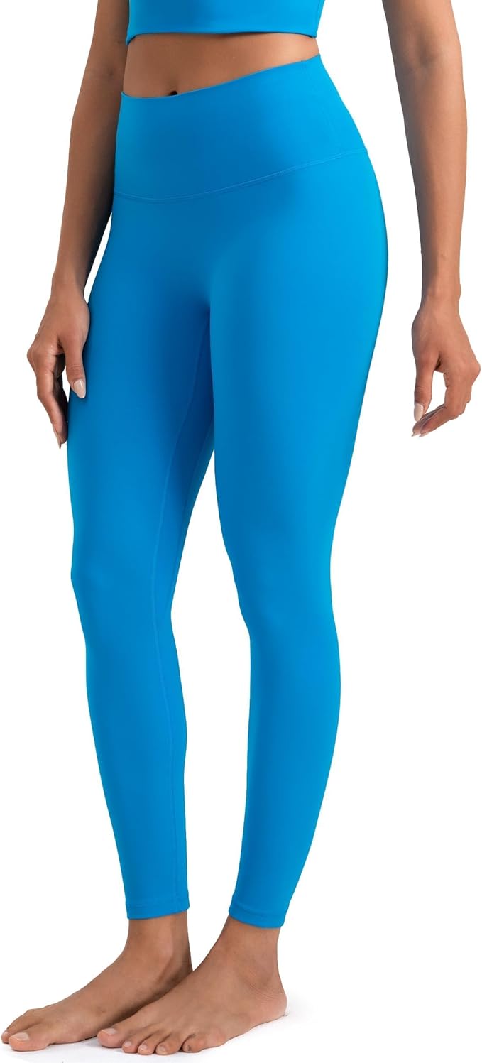 Colorfulkoala Dreamlux No Front Seam Leggings for Women 25"/28" Inseam, High Waisted Buttery Soft Yoga Pants
