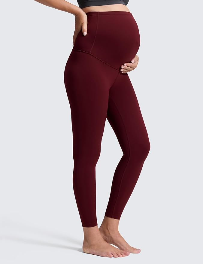 CRZ YOGA Butterluxe Maternity Leggings 25" - Over The Belly Buttery Soft Workout Activewear Yoga Womens Pregnancy Pants