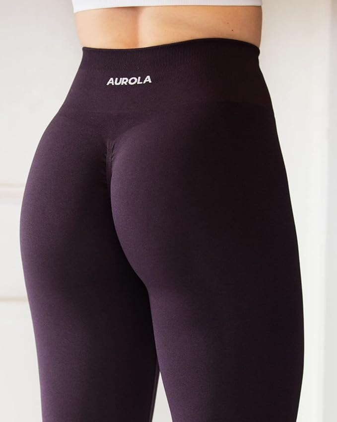 AUROLA Workout Leggings for Women Seamless Scrunch Tights Tummy Control Gym Fitness Girl Sport Active Yoga Pants