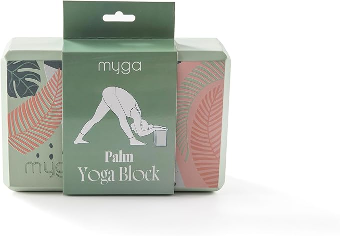 MYGA Yoga Block,Lightweight EVA Foam Yoga Brick,High Density Non-Slip Block for Yoga Poses, Pilates, Balance and Flexibility