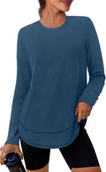 XIEERDUO Women's Workout Tops Long Sleeve Quick Dry Shirts for Hiking Running S-3XL