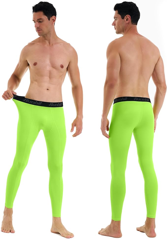 Runhit Men’s Compression Pants Running Tights Workout Leggings Athletic Base Layer Pants for Sports Yoga Basketball