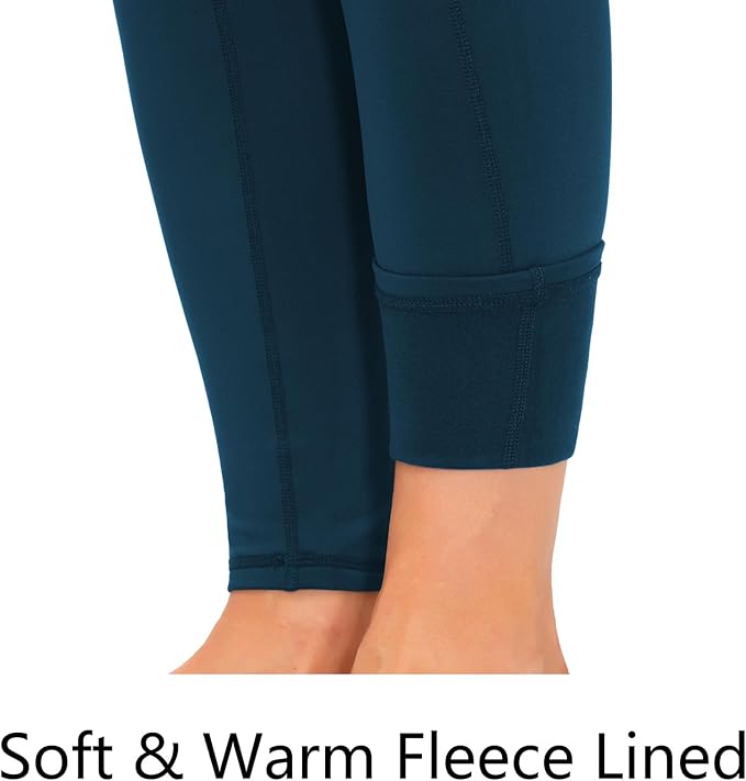 THE GYM PEOPLE Thick High Waist Yoga Pants with Pockets, Tummy Control Workout Running Yoga Leggings for Women