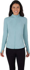 Yogalicious Womens Ultra Soft Lightweight Full Zip Yoga Jacket with Pockets