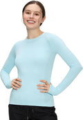 Long Sleeve Workout Tops for Women, Compression Shirt, Sports Running Shirt Breathable Athletic Top Slim Fit