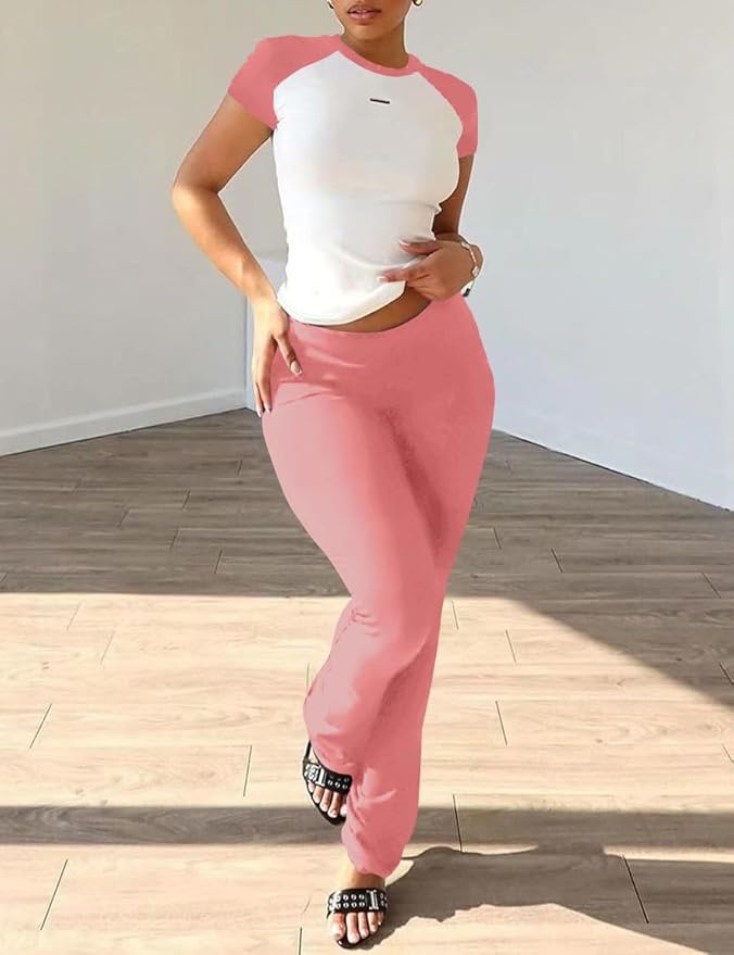 Nimsruc 2 Piece Outfits for Women Casual Sweat Sets