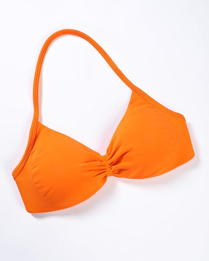 AUROLA Influence Strappy Bra Sports Bras for Women, Backless Padded Impact Strappy Bra Workout Gym Yoga with Removable Cups