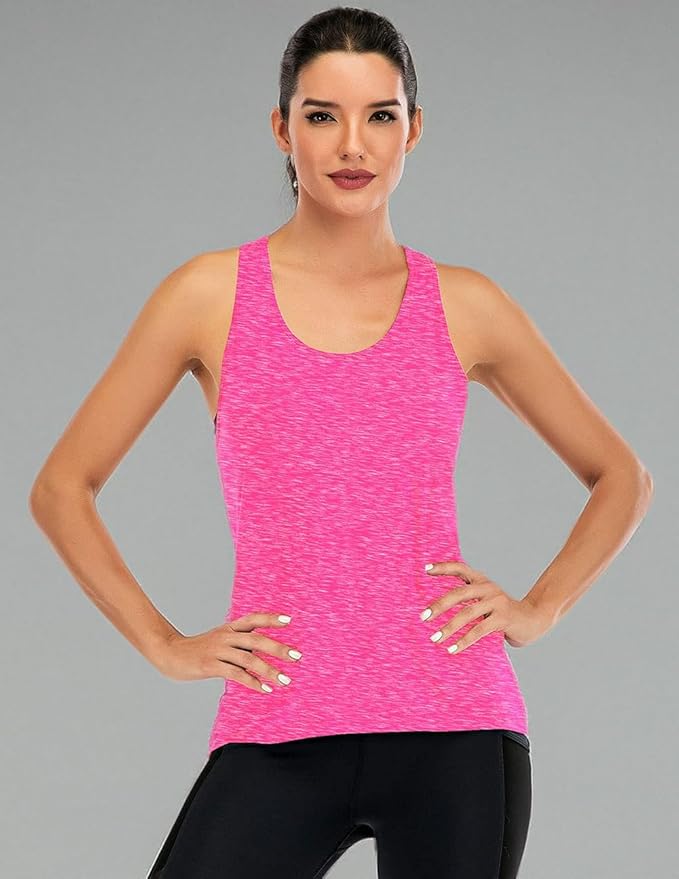 ICTIVE Womens Cross Backless Workout Tops for Women Racerback Tank Tops Open Back Running Muscle Tank Yoga Shirts