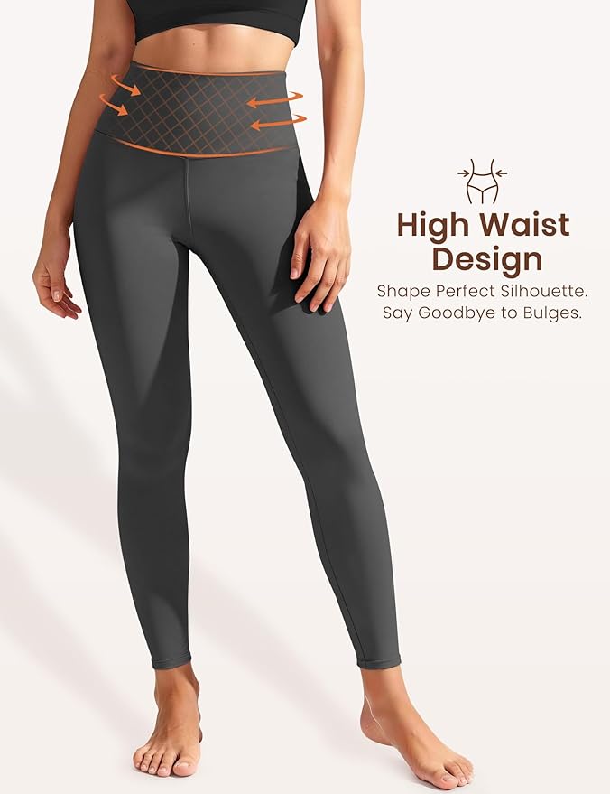 Laite Hebe Leggings for Women - High Waisted Full Length Buttery Soft Yoga Pants for Workout Athletic Daily