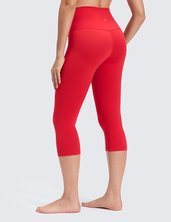 CRZ YOGA Butterluxe Yoga Capris Leggings 19'' - High Waisted Workout Buttery Soft Athletic Lounge Womens Crop Pants