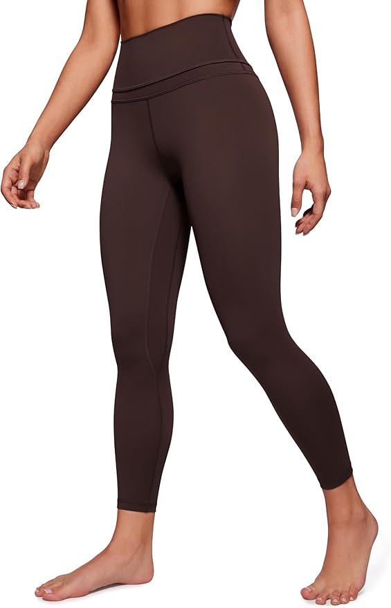 CRZ YOGA Naked Feeling Workout Leggings 25'' - High Waist Yoga Training Tight Womens Pants