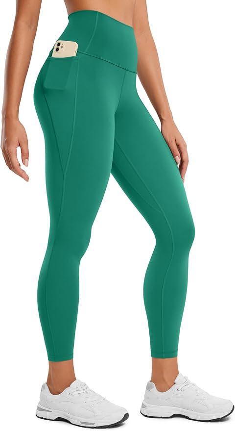 CRZ YOGA Butterluxe Workout Leggings Pockets 25'' - High Waisted Gym Womens Yoga Pants Buttery Soft