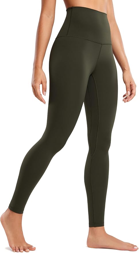 CRZ YOGA Butterluxe Super High Waist Leggings 28" - Full Length Buttery Soft Womens Yoga Pants Over Belly