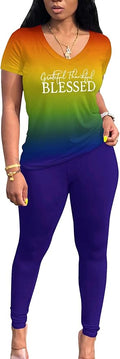 Lounge Sets for Women 2 Piece Summer Casual Jogger Workout Outfits Short Tops Long Pant Sweat suit leggings set