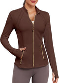 VUTRU Women Athletic Jacket Fitted Workout Running Zip Up Track Coat Layer with Thumb Holes Pockets for Yoga Gym Travel