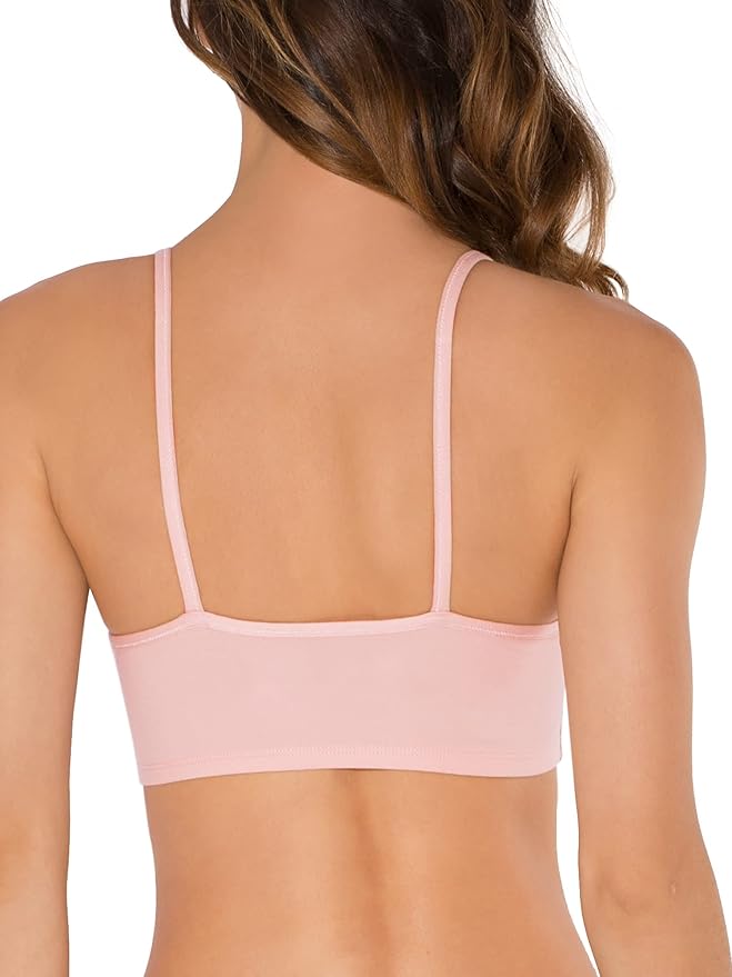 Fruit of the Loom Women's Spaghetti Strap Cotton Pullover Sports Bra Value Pack
