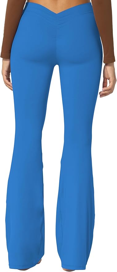 Sunzel Flare Leggings, Crossover Yoga Pants with Tummy Control, High-Waisted and Wide Leg