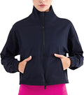 altiland Half Zip Pullover Cropped Jackets for Women Long Sleeve Workout Athletic Running Yoga Shirts
