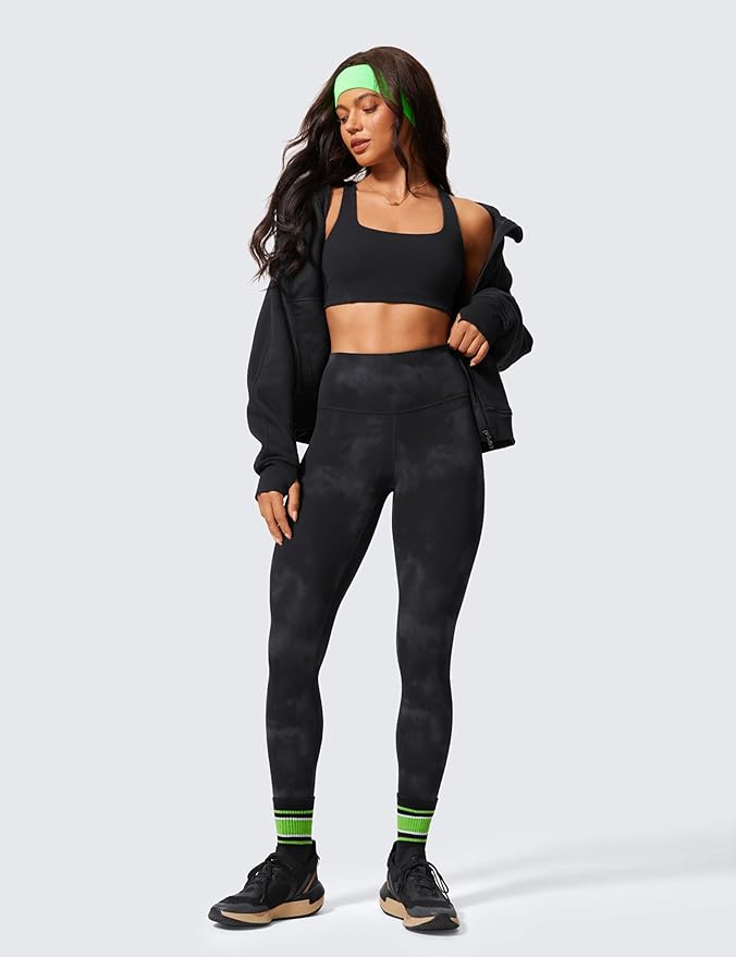 CRZ YOGA Butterlift Workout Leggings 25" - High Waisted Pilates Gym Athletic Womens Yoga Pants Buttery Soft