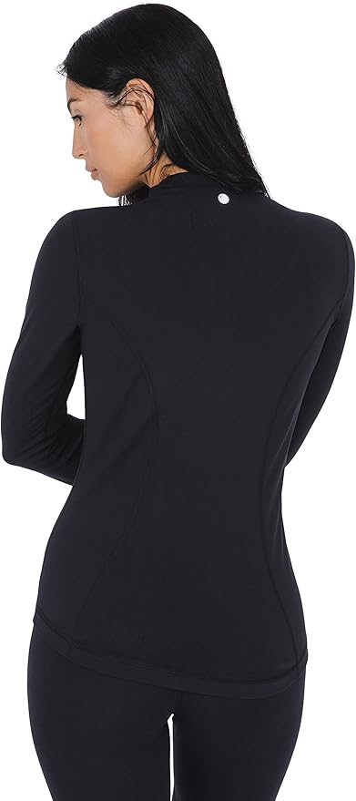 Yogalicious Womens Ultra Soft Lightweight Full Zip Yoga Jacket with Pockets