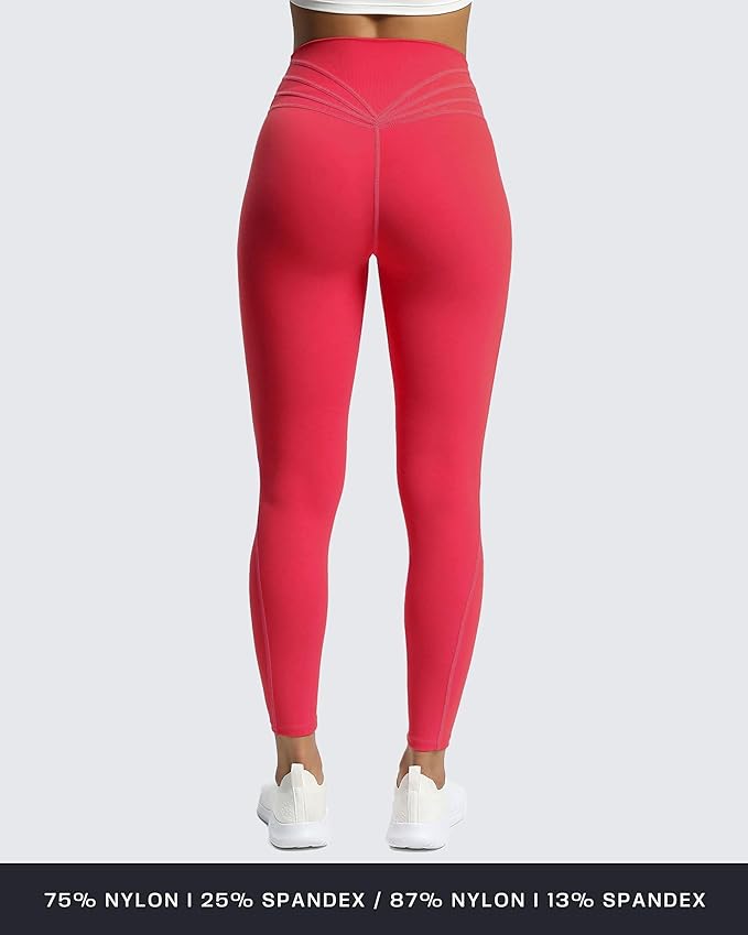 Aoxjox High Waisted Workout Leggings for Women Trinity Yoga Pants 26.5"
