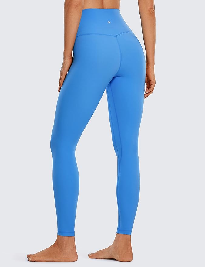 CRZ YOGA Brushed Naked Feeling Workout Leggings 25" - High Waisted Gym Compression Tummy Control Womens Yoga Pants